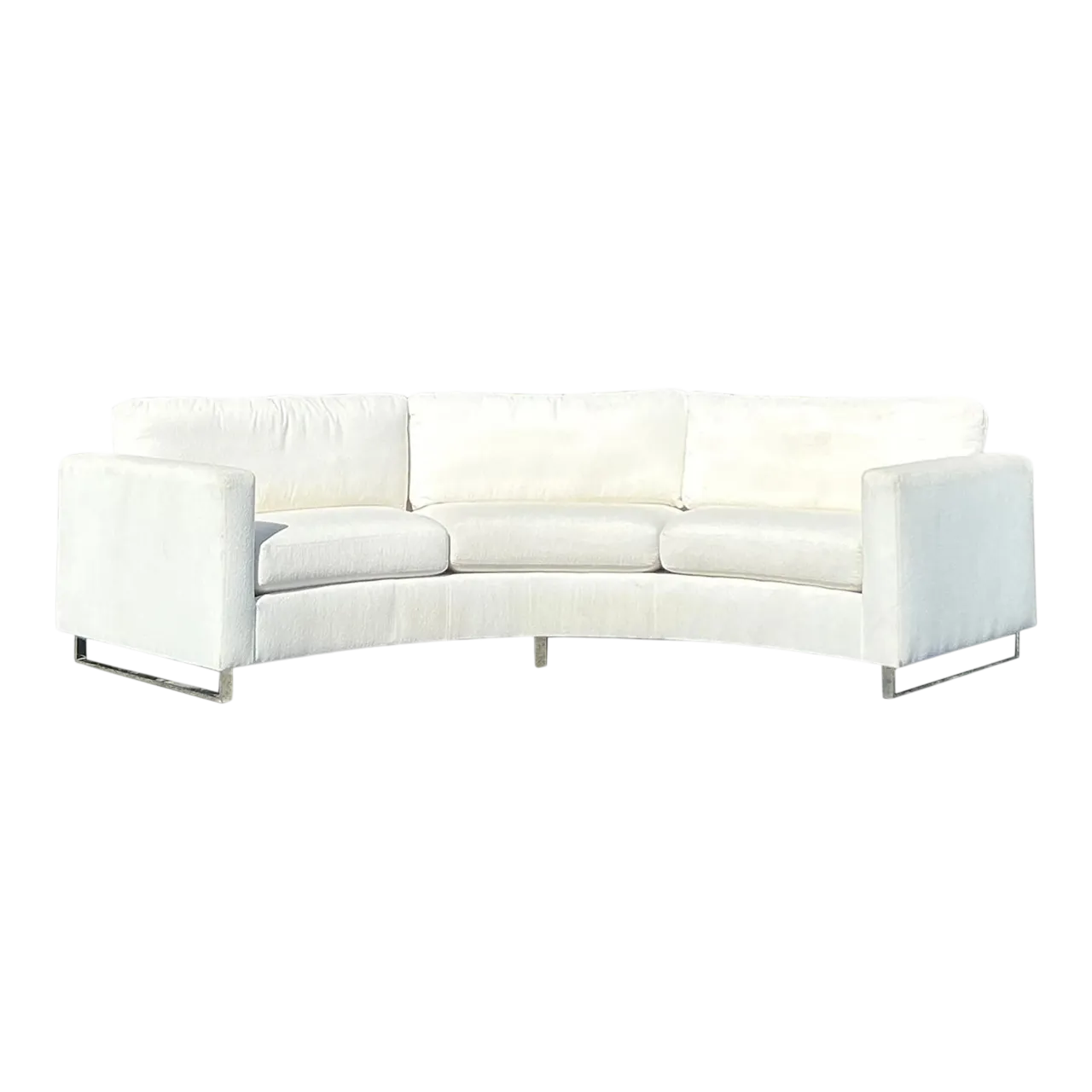 Vintage Boho Milo Baughman for Thayer Coggin Angled Sofa