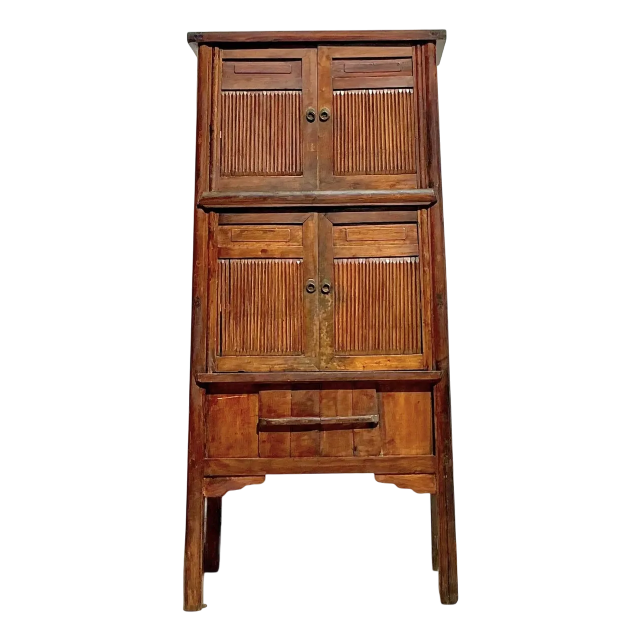 Vintage Boho Teak Tall Cabinet