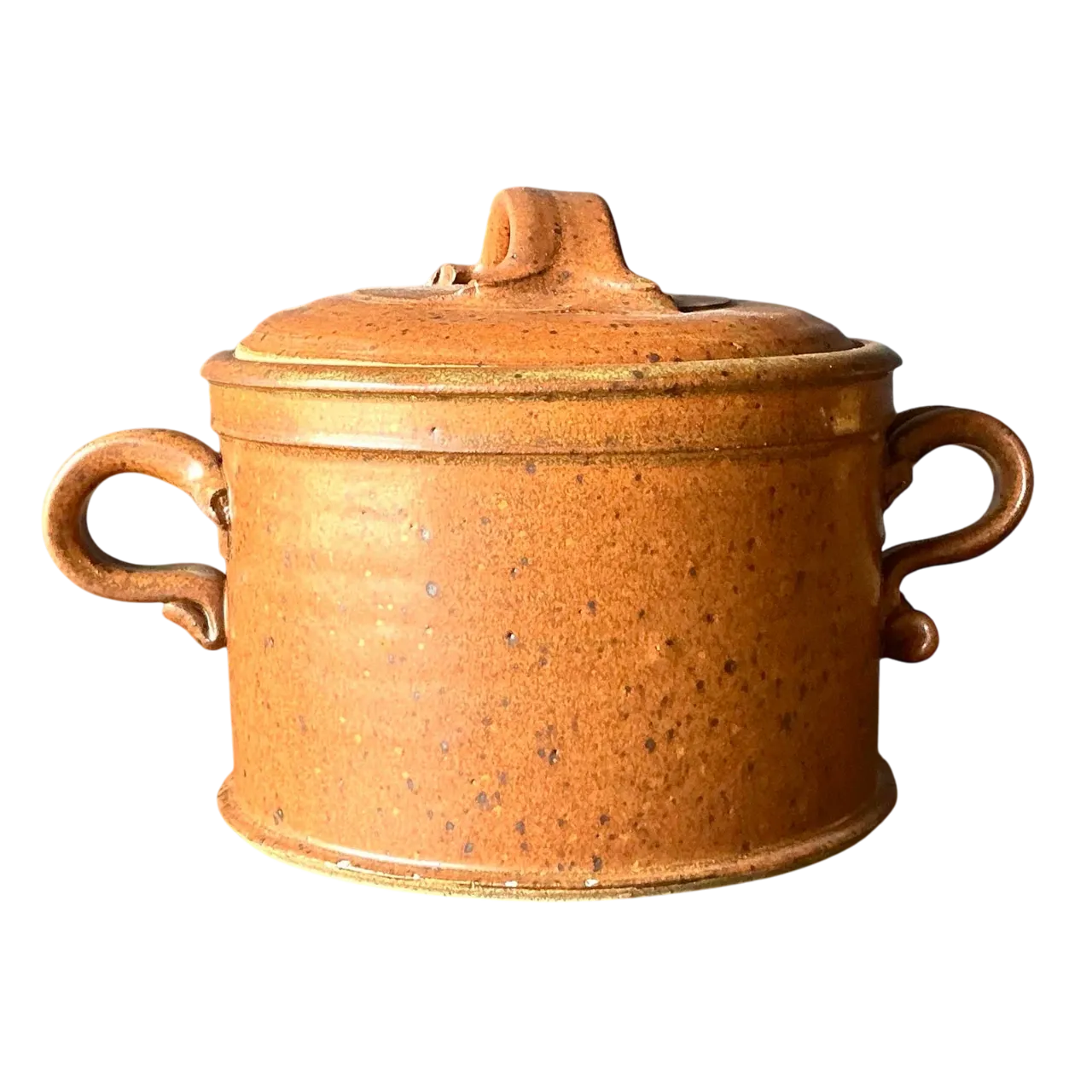 Vintage Boho Original Studio Pottery Lidded Bowl