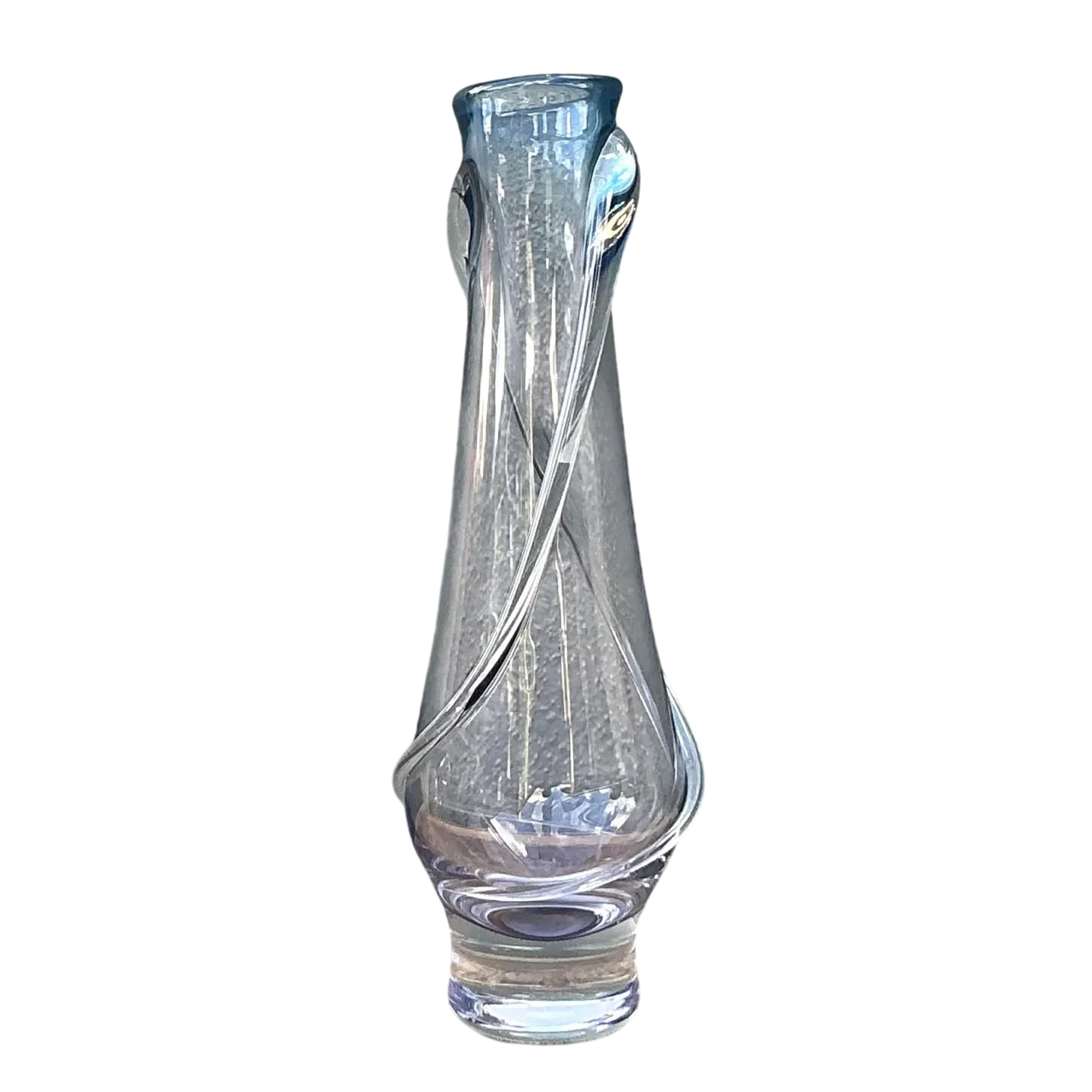Vintage Boho Blown Glass Bud Vase