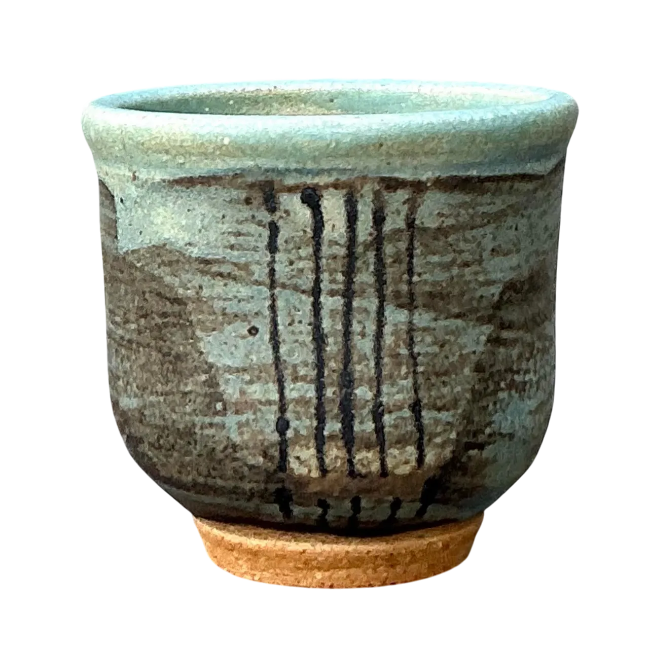 Vintage Boho Original Studio Pottery Small Vase - Ceramic, 2.75W x 2.5H
