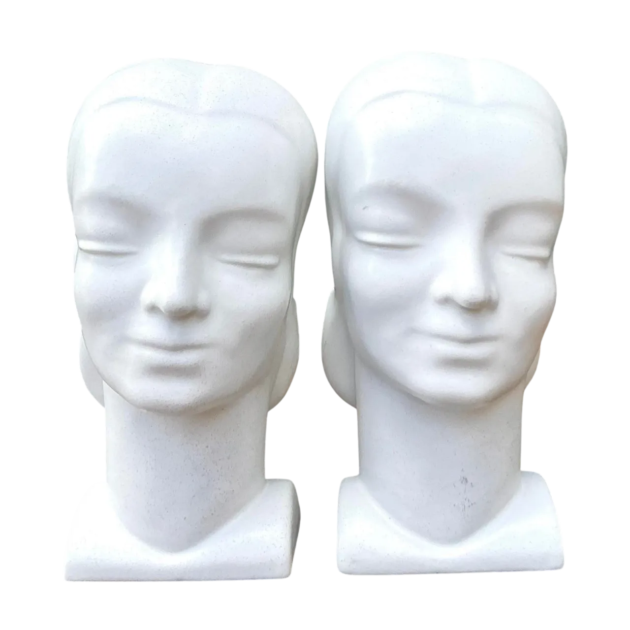 Vintage MCM Glazed Ceramic Wall Pockets. - Set of 2