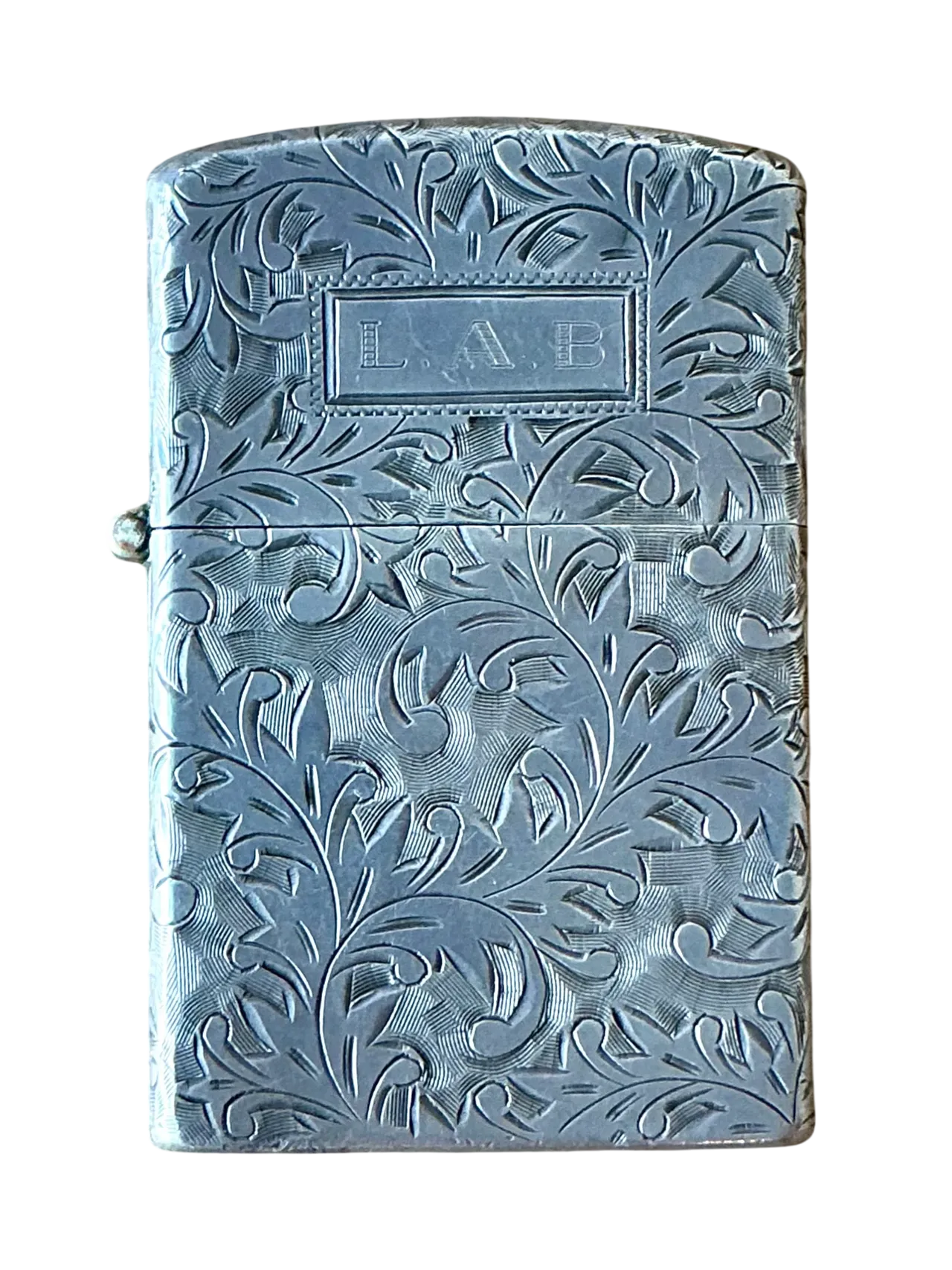 Vintage Boho Sterling Silver Hand Engraved Japanese Lighter