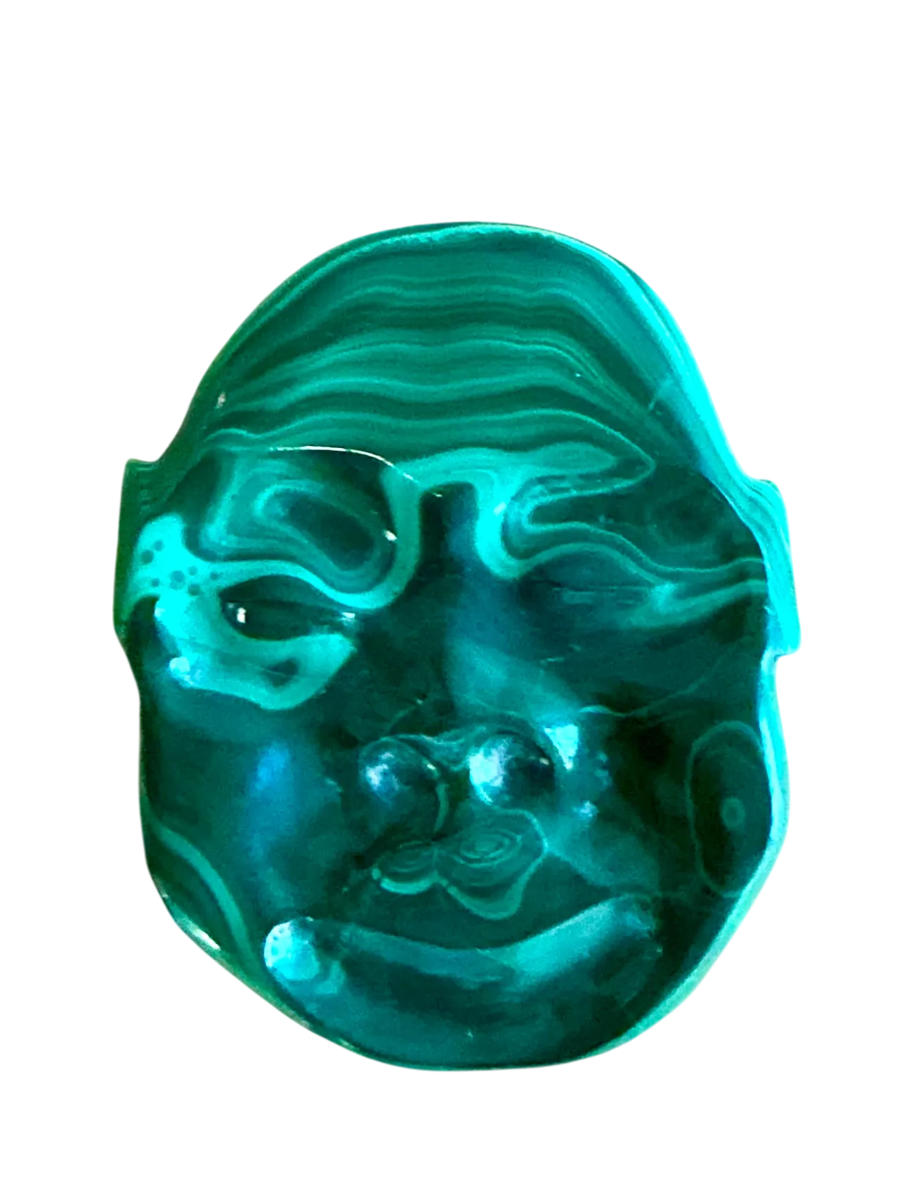 Vintage Boho Malachite Face