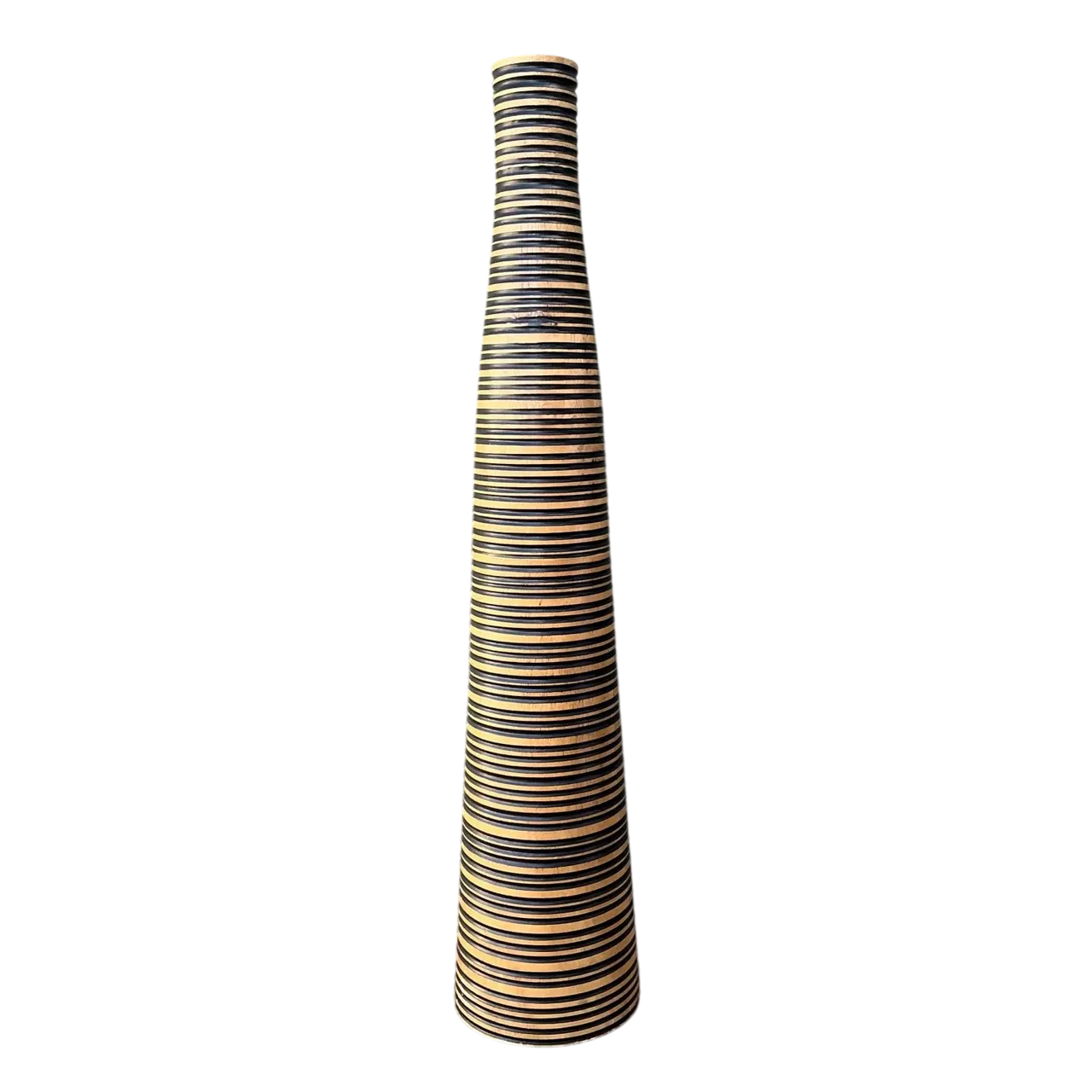 Vintage Turned Wood Vase