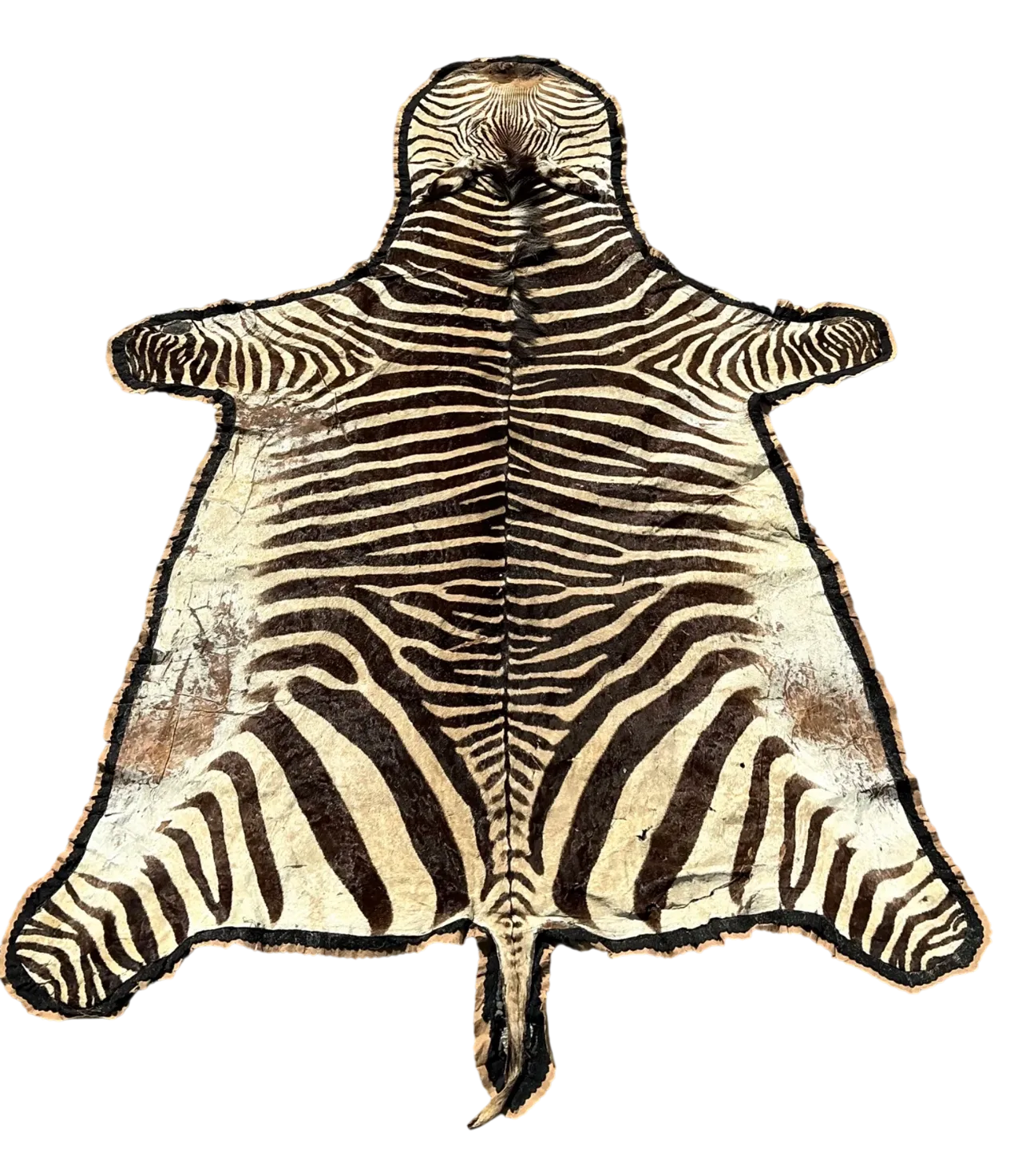 Vintage Zebra Hide Rug
