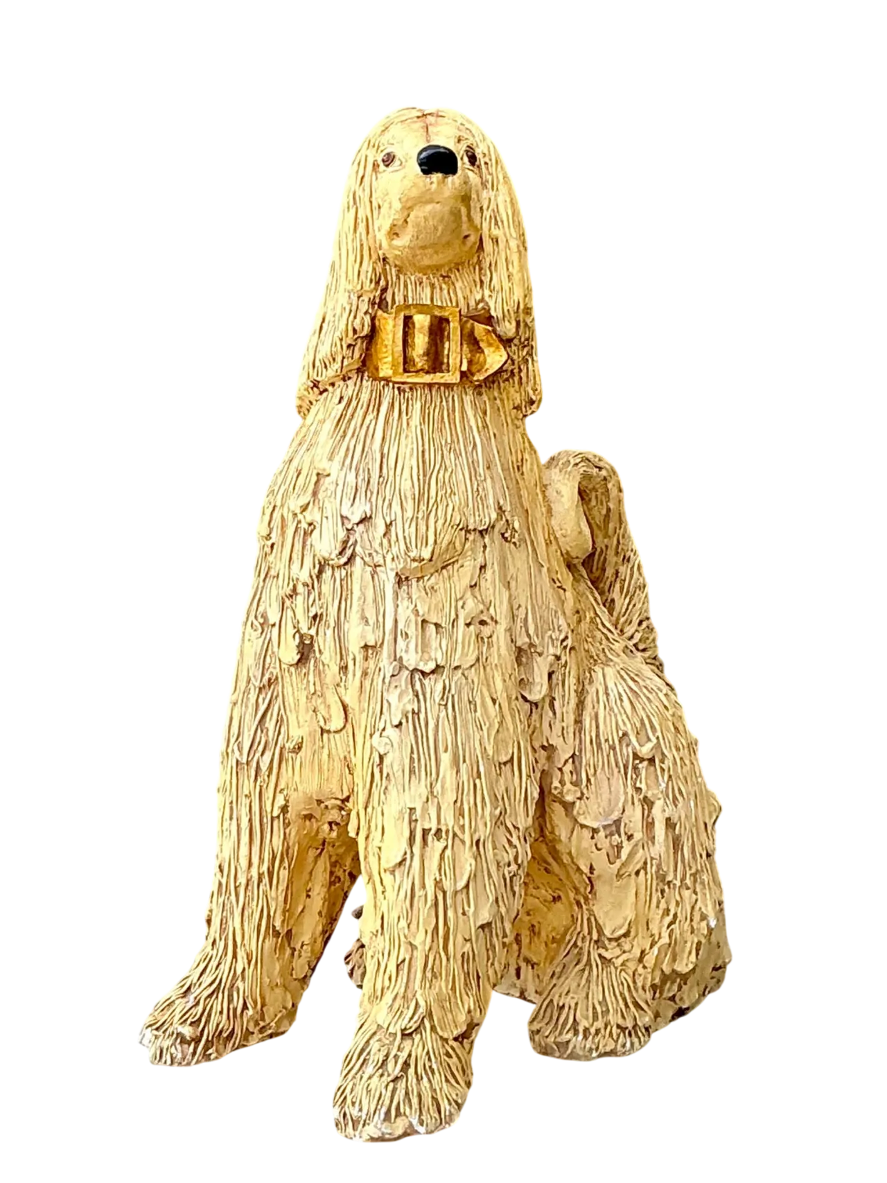 Vintage Ceramic Dog Sculpture
