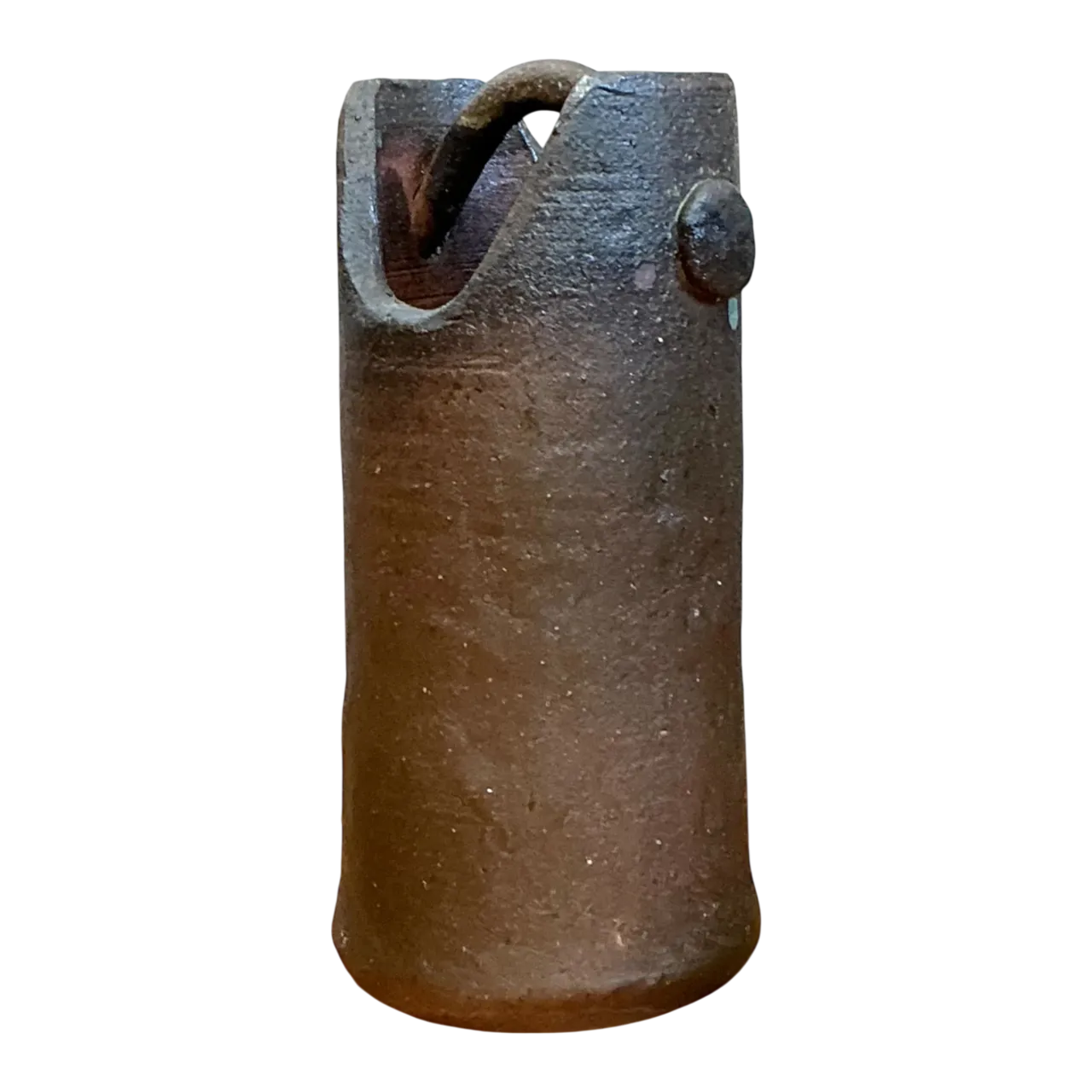 Vintage Handcrafted Earthenware Vessel
