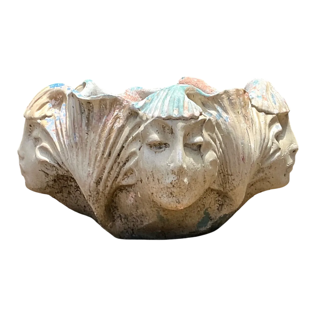 Vintage Ceramic Face Motif Bowl
