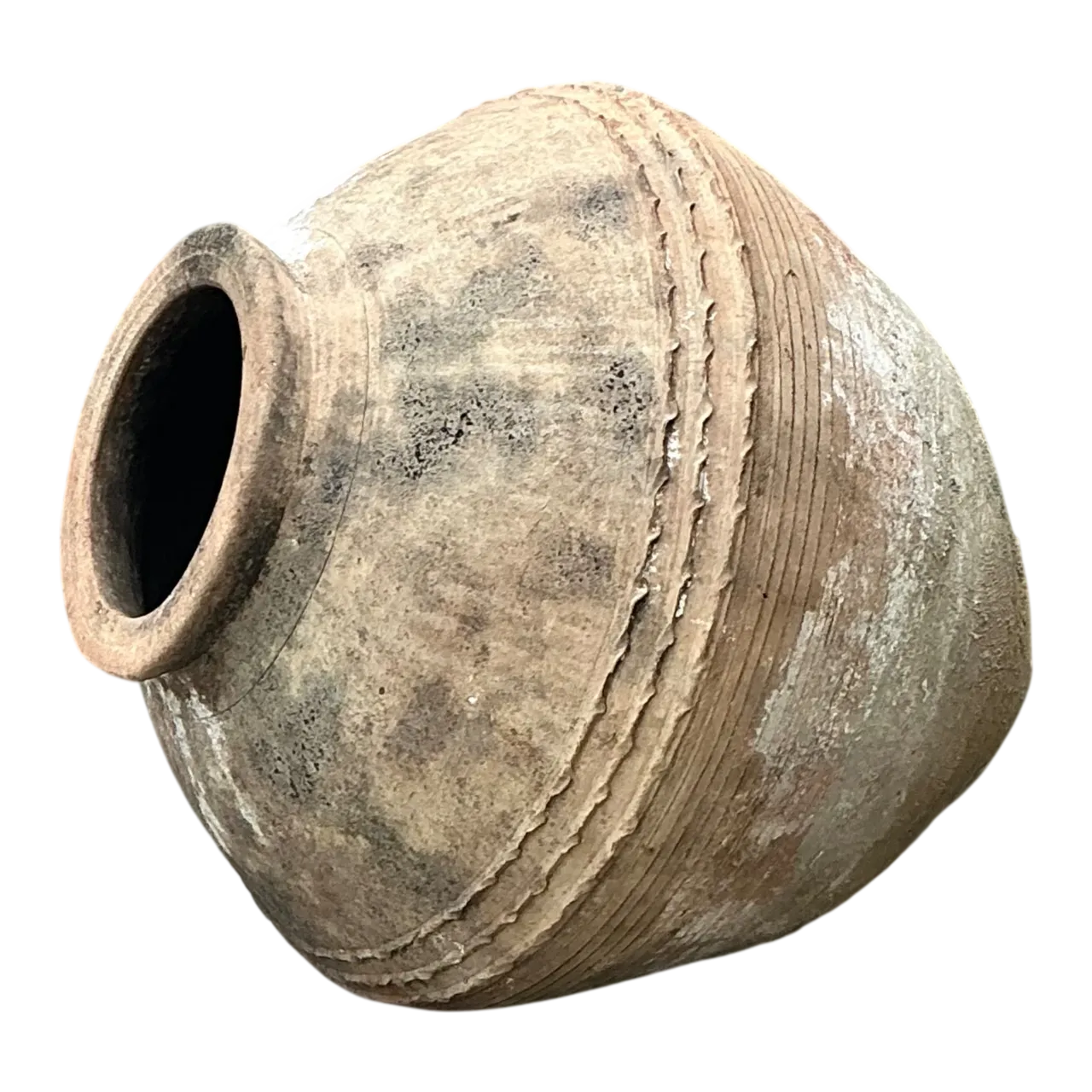 Vintage Monumental Terracotta Vessel