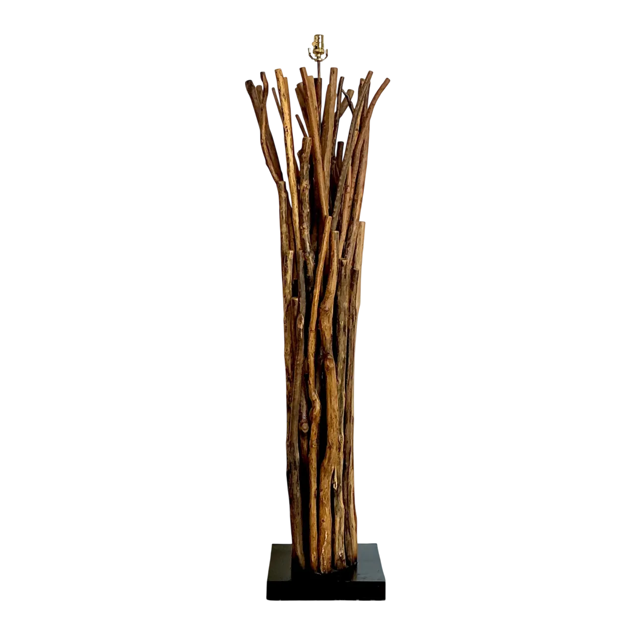 Vintage Palecek Natural Branch Floor Lamp