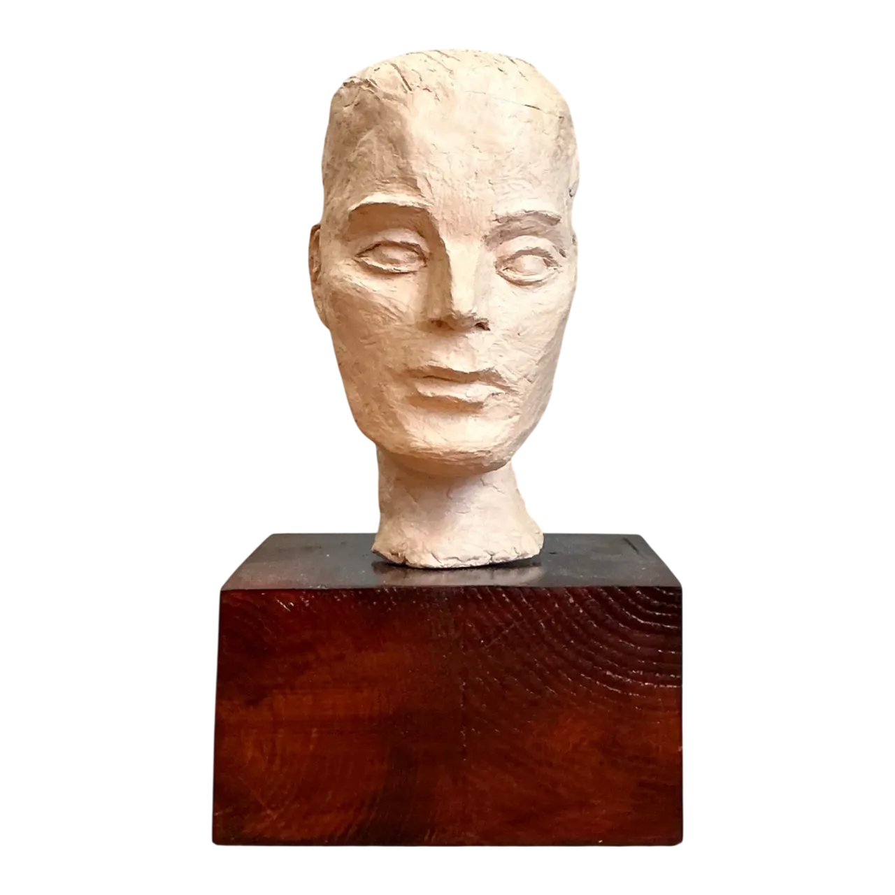 Vintage Plaster Bust Of Man