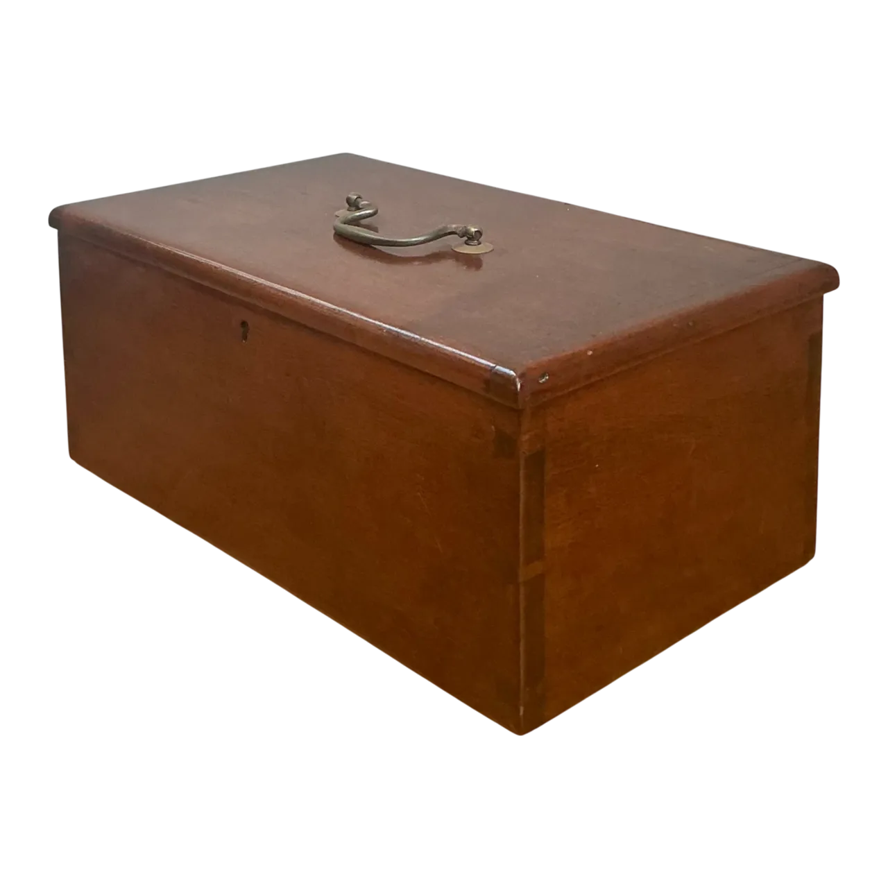 Vintage Keyhole Wooden Box