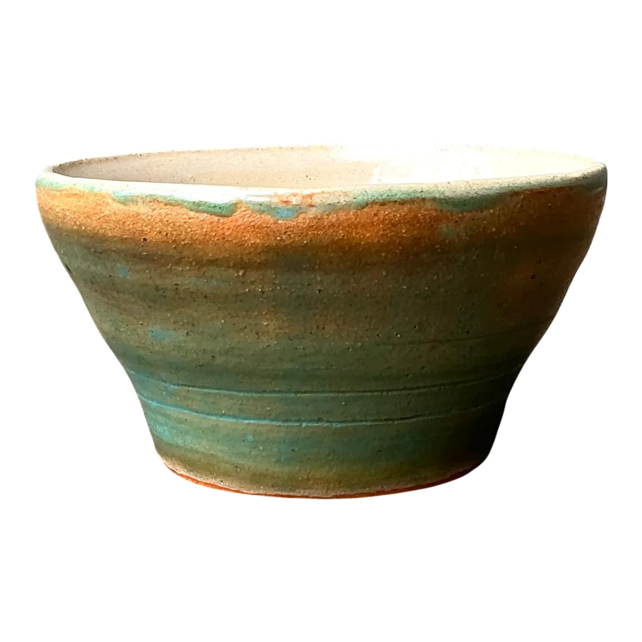 Vintage Studio Pottery Green Bowl