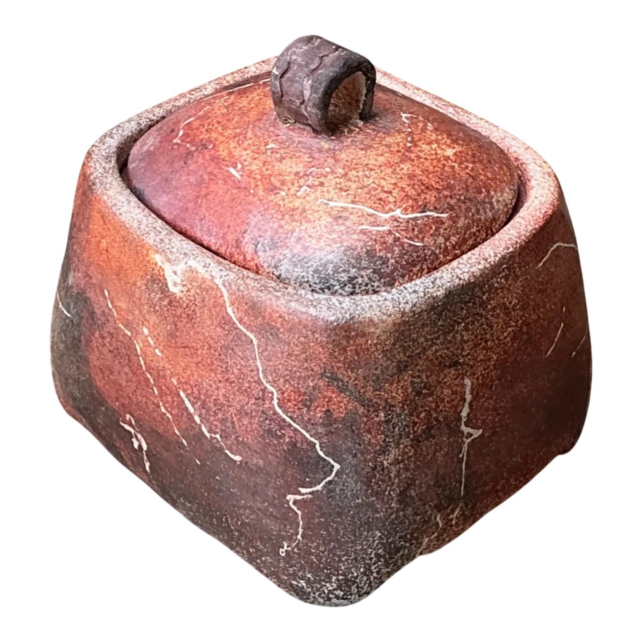 Vintage Studio Pottery Lidded Ceramic Jar