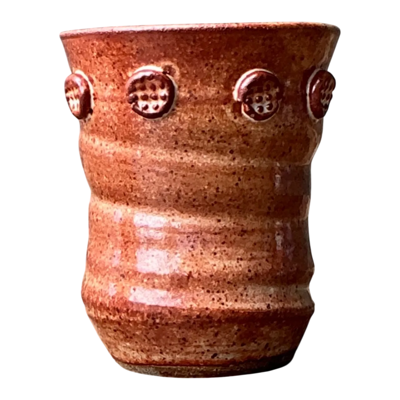 Vintage Studio Pottery Textured Ceramic Vase