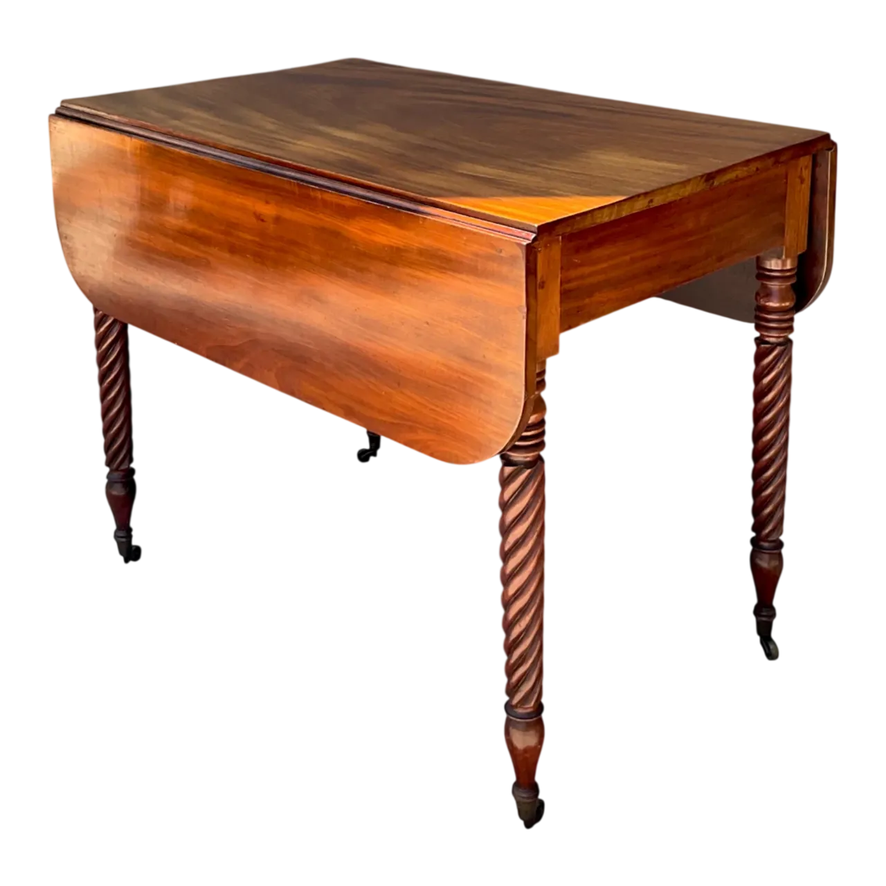 Vintage Mahogany Drop Leaf Table - Mahogany, 35.75W x 28.5H