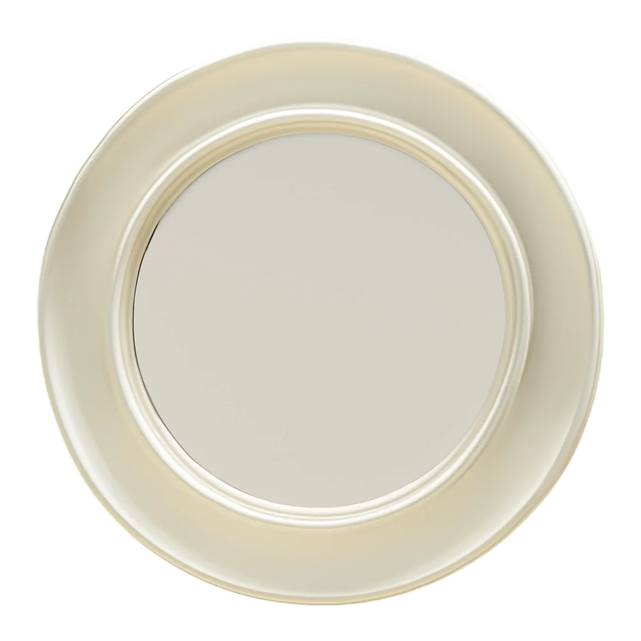 Vintage Round White Wall Mirror