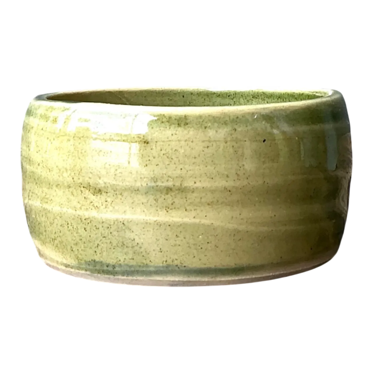 Vintage Studio Pottery Green Bowl