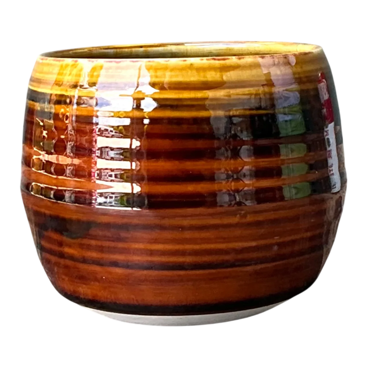 Vintage Brown Studio Pottery Bowl