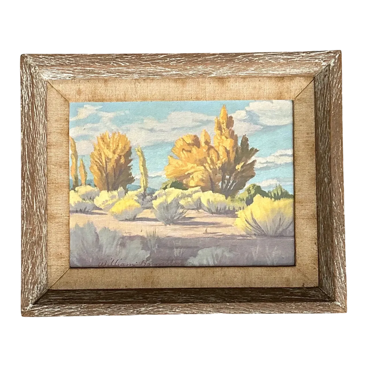 Vintage William Hamilton Landscape Oil Painting