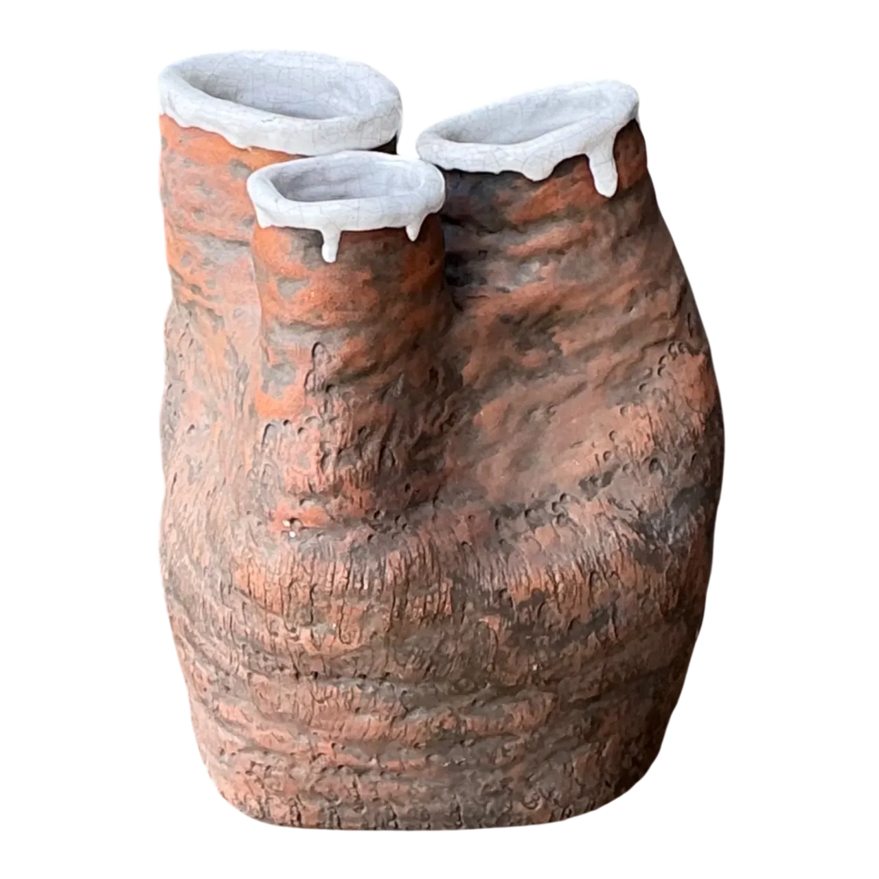 Vintage 1972 Organic Form Pottery Vase