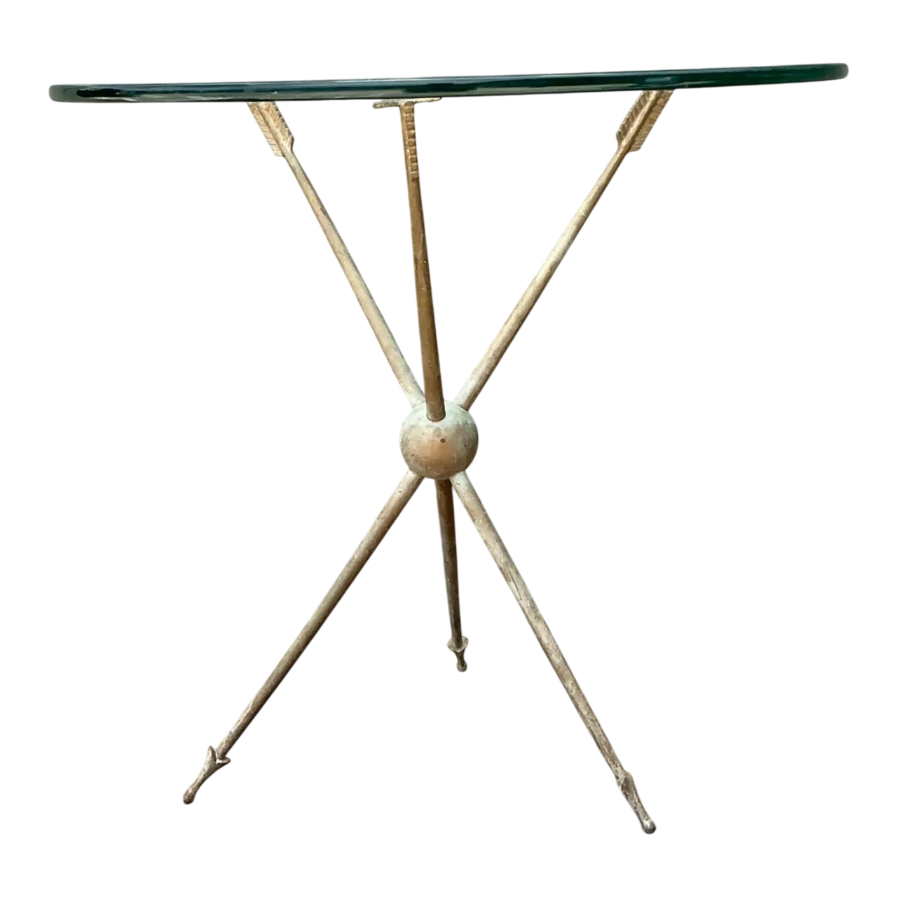 Vintage Arrow Motif Tripod Table