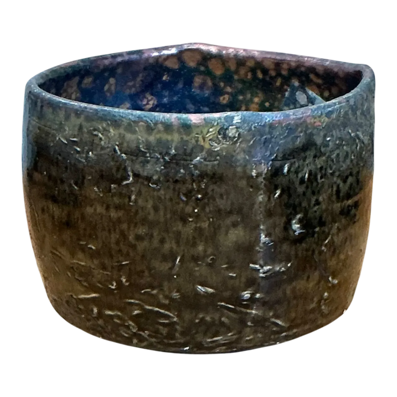 Vintage Handcrafted Abstract Ceramic Bowl