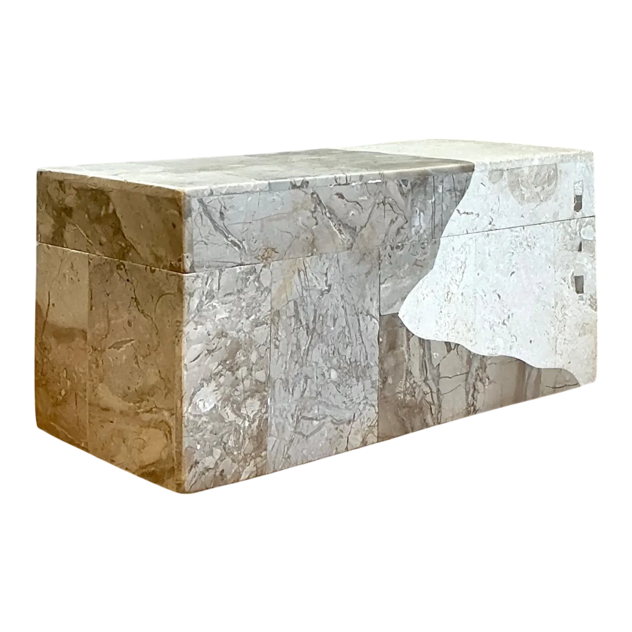 Vintage Tessellated Stone Box