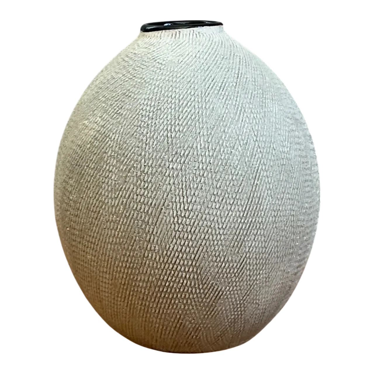 Vintage Textured Ceramic Vase
