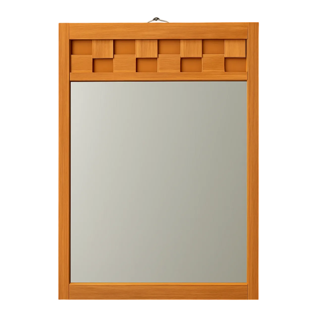 Vintage Lane “Staccato” Geometric Wood Frame Mirror