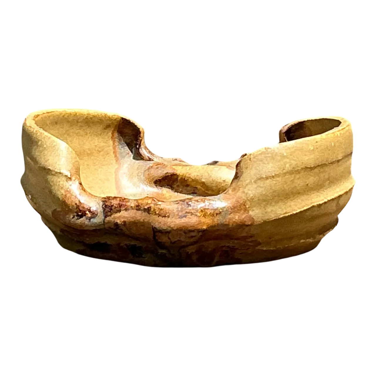 Vintage Abstract Form Ceramic Bowl