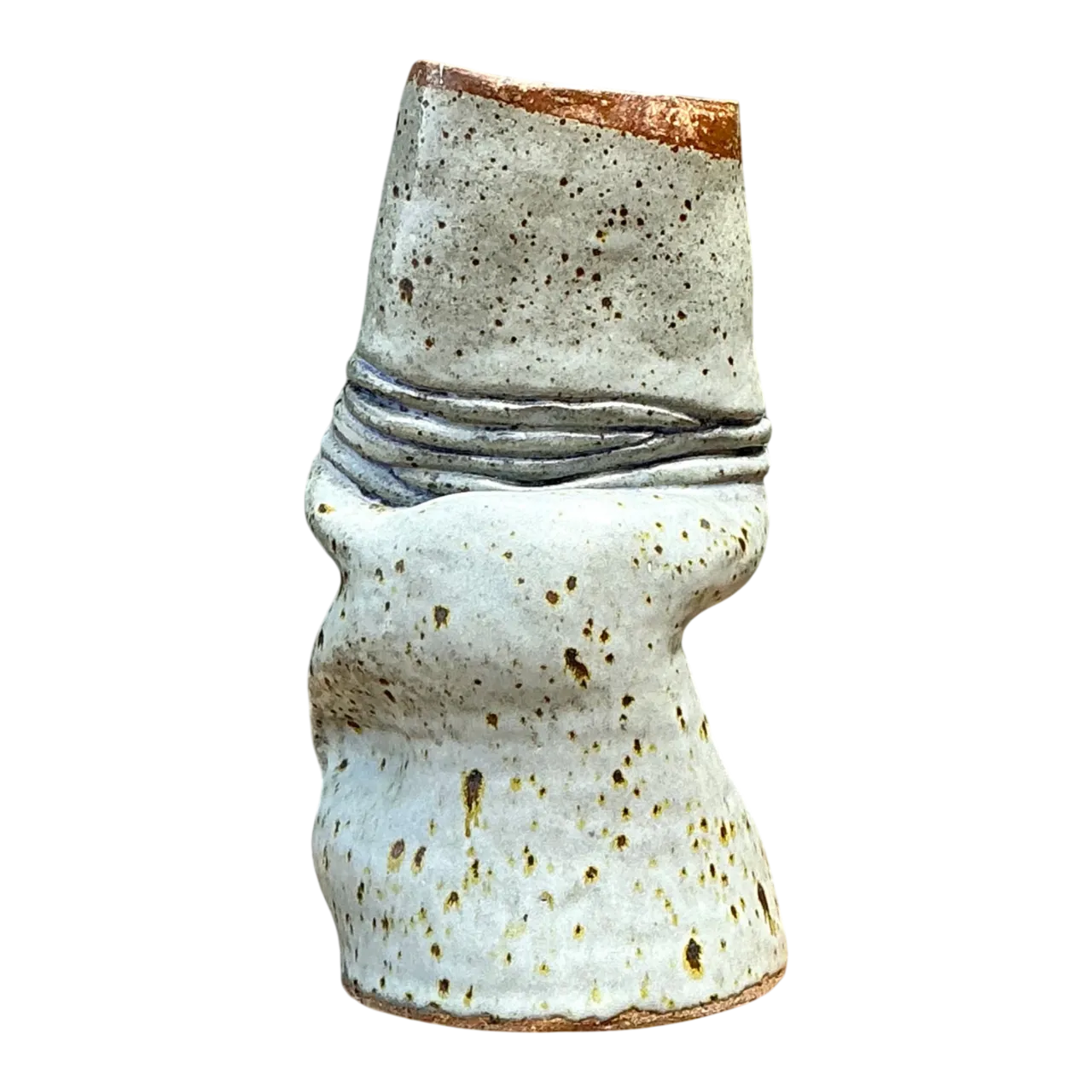 Vintage Abstract Form Ceramic Vase