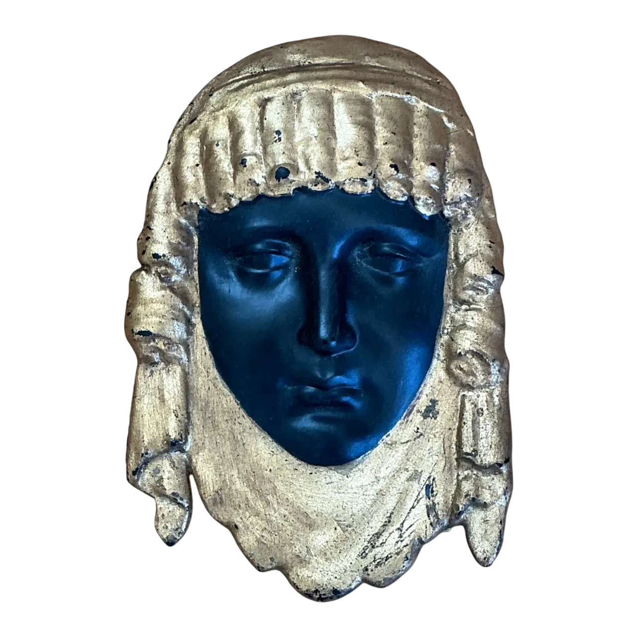 Vintage Decorative Gold and Black Mask