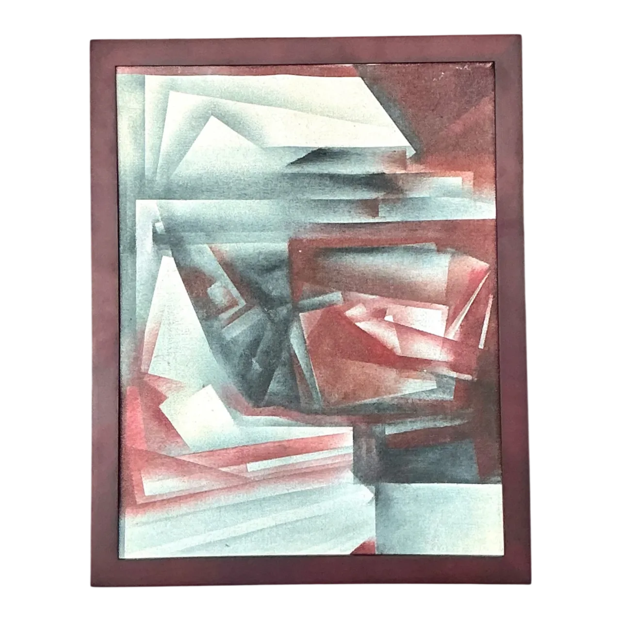 Vintage Abstract Geometric Painting