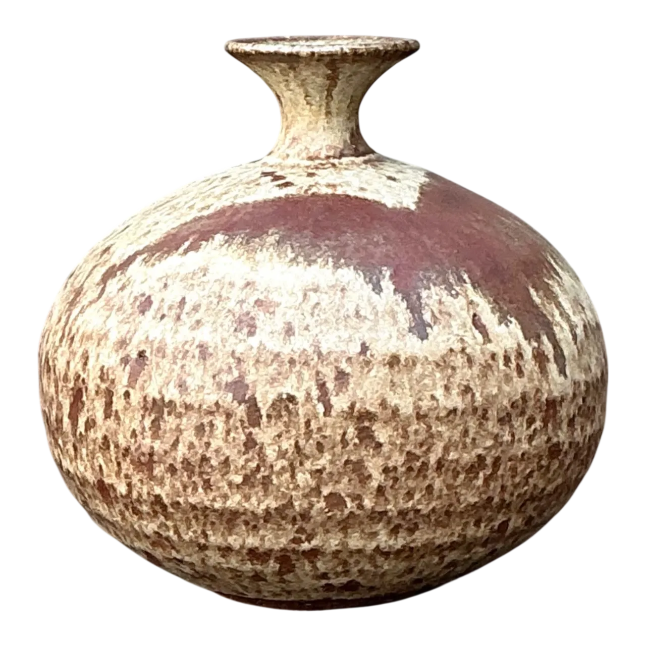 Handcrafted Earth-Tone Ceramic Vase