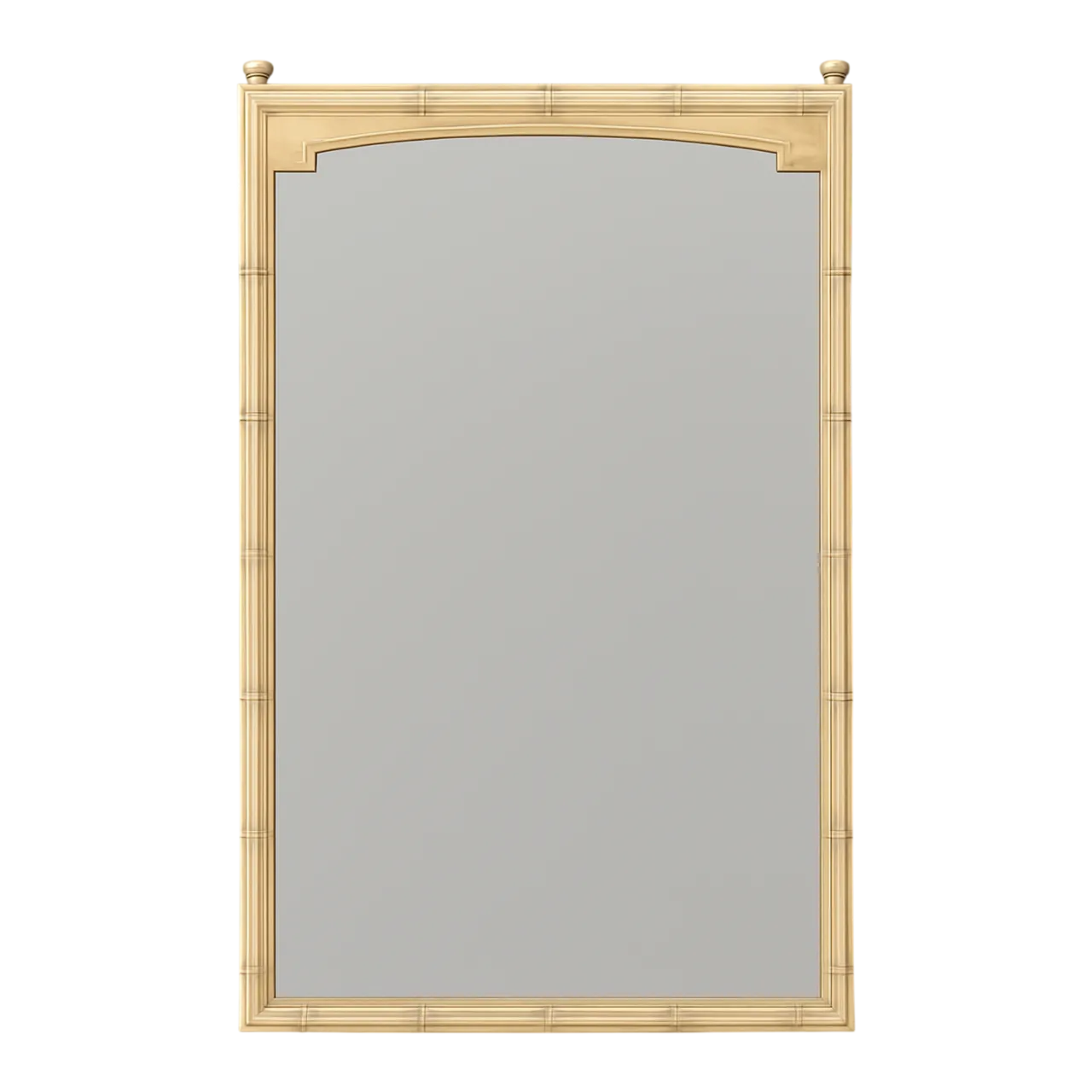 Vintage Faux Bamboo Rectangular Mirror