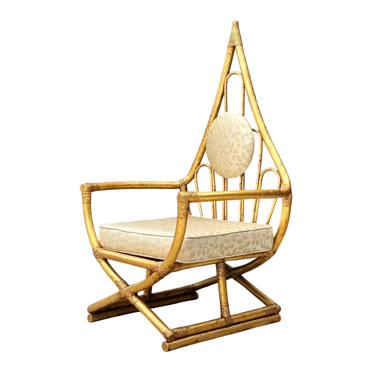 Vintage Loop Rattan Chair After Henry Olko