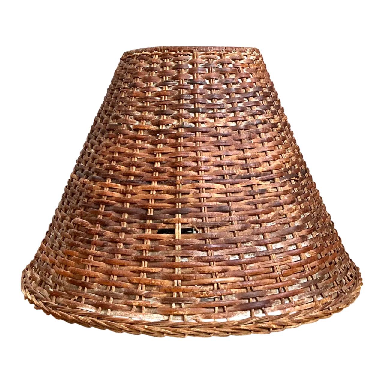 Vintage Woven Rattan Lamp Shade
