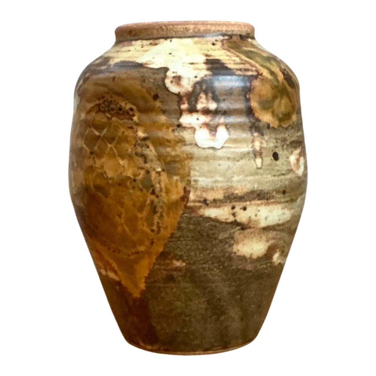 Vintage Glazed Studio Pottery Vase