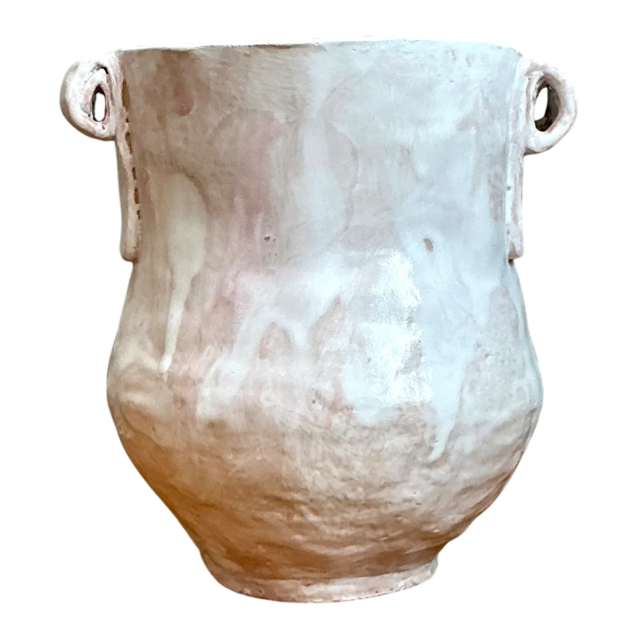 Vintage Biomorphic Ceramic Vase With Handles