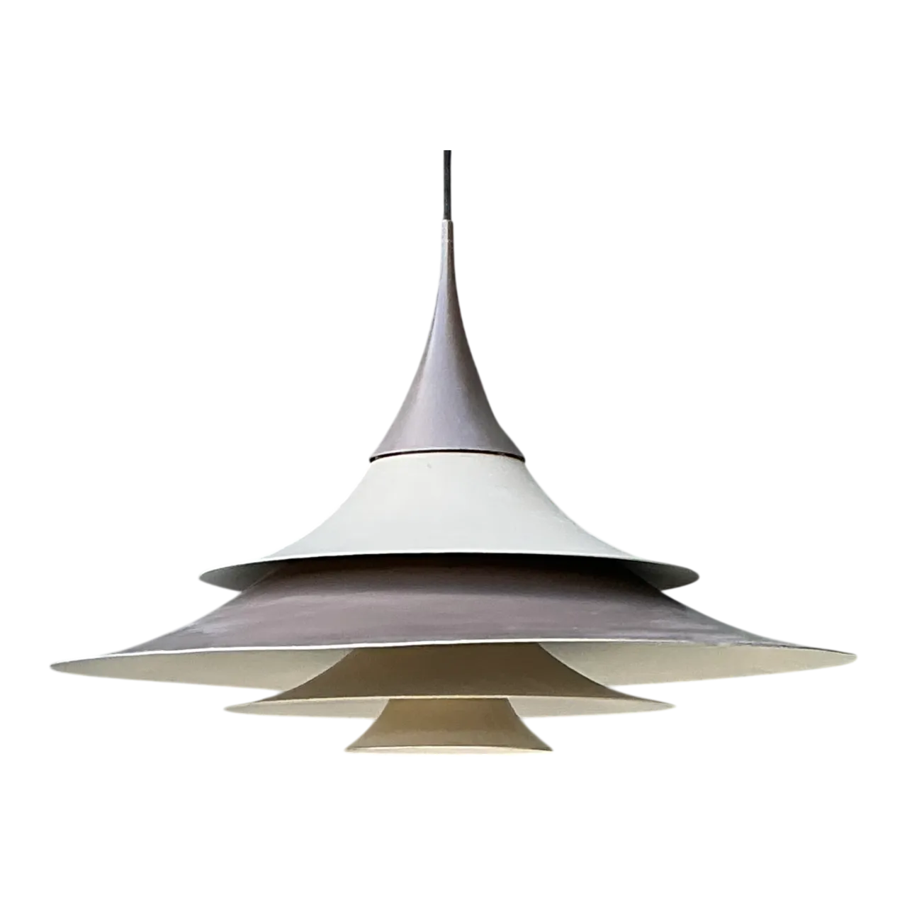 Vintage Scandinavian Tiered Pendant Lamp