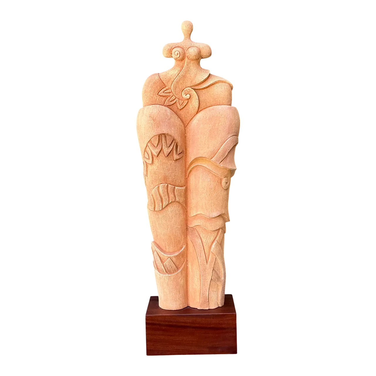 Vintage Ceramic Abstract Figurative Sculpture