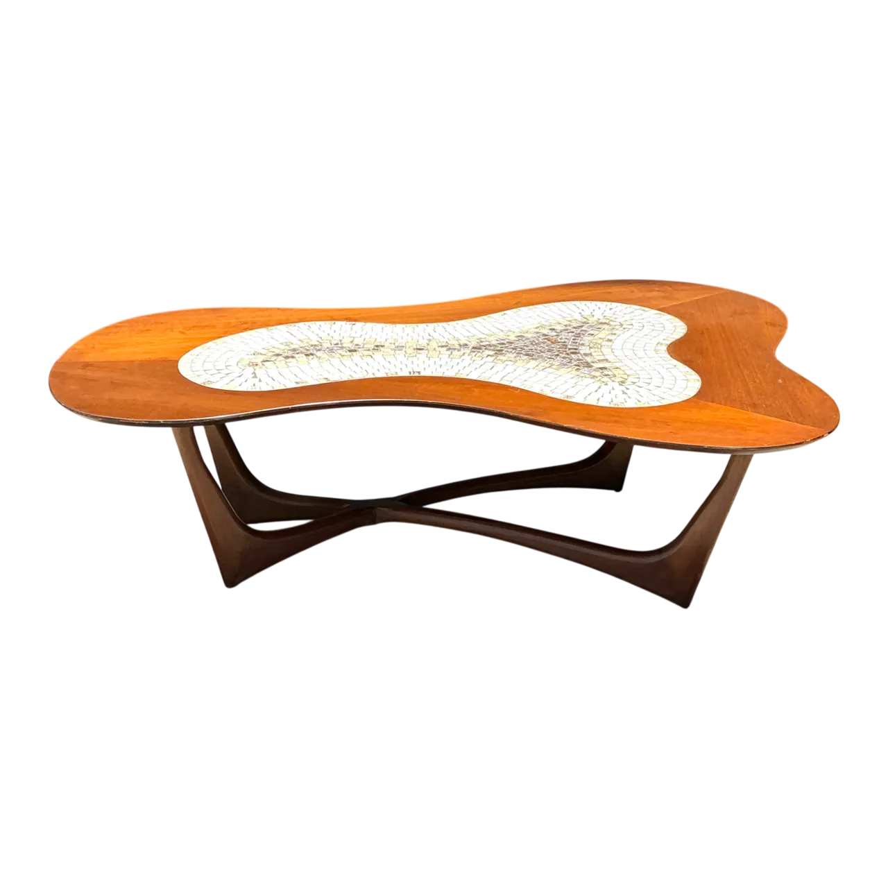 Vintage Biomorphic Mosaic Top Coffee Table
