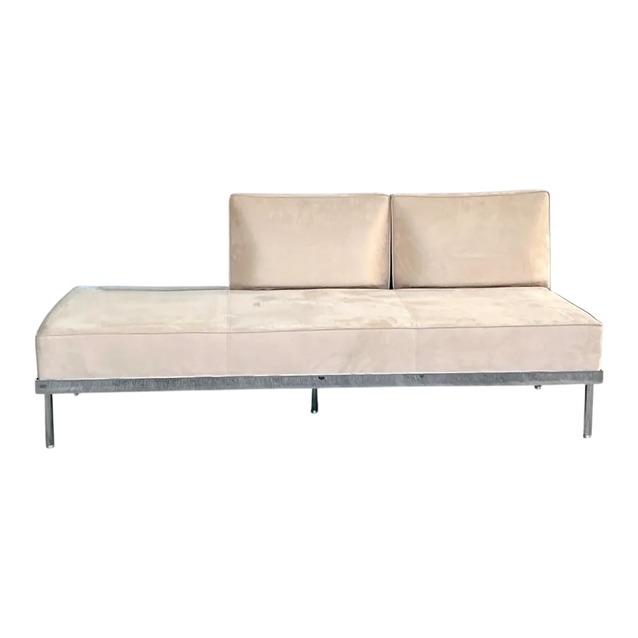 Vintage Chrome and Fabric Daybed