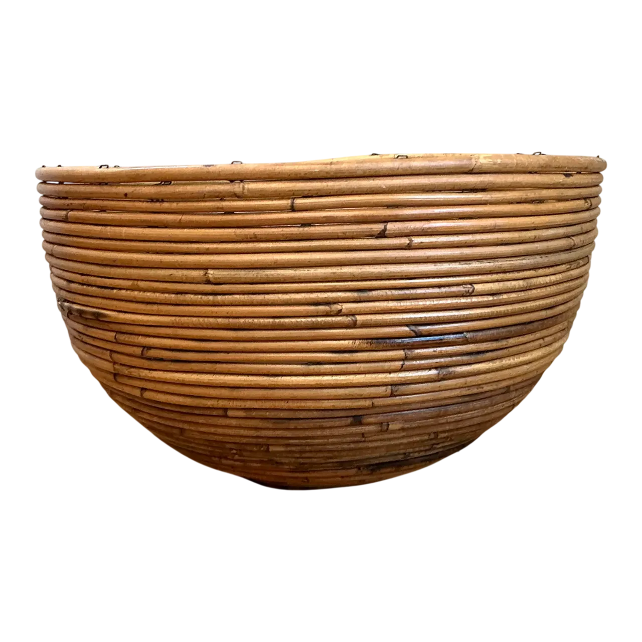 Vintage Natural Pencil Reed Decorative Bowl