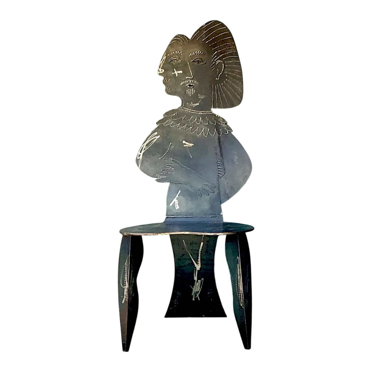Vintage Metal Figurative Chair