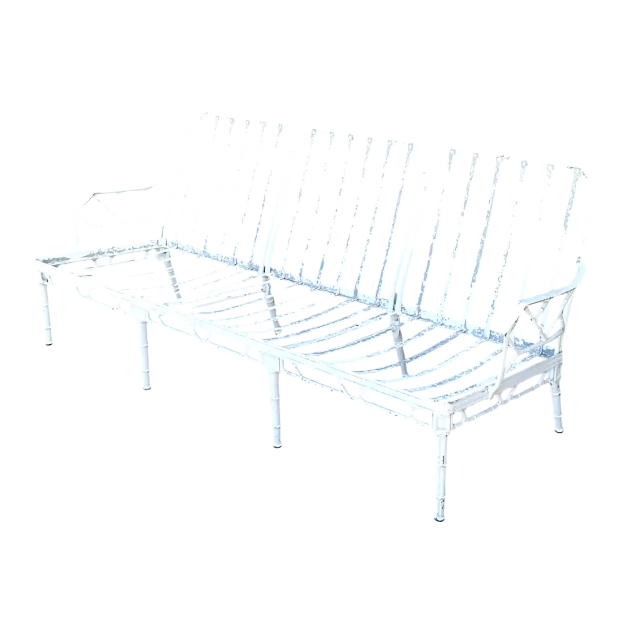 Retro Brown Jordan Metal “Calcutta” Outdoor Sofa