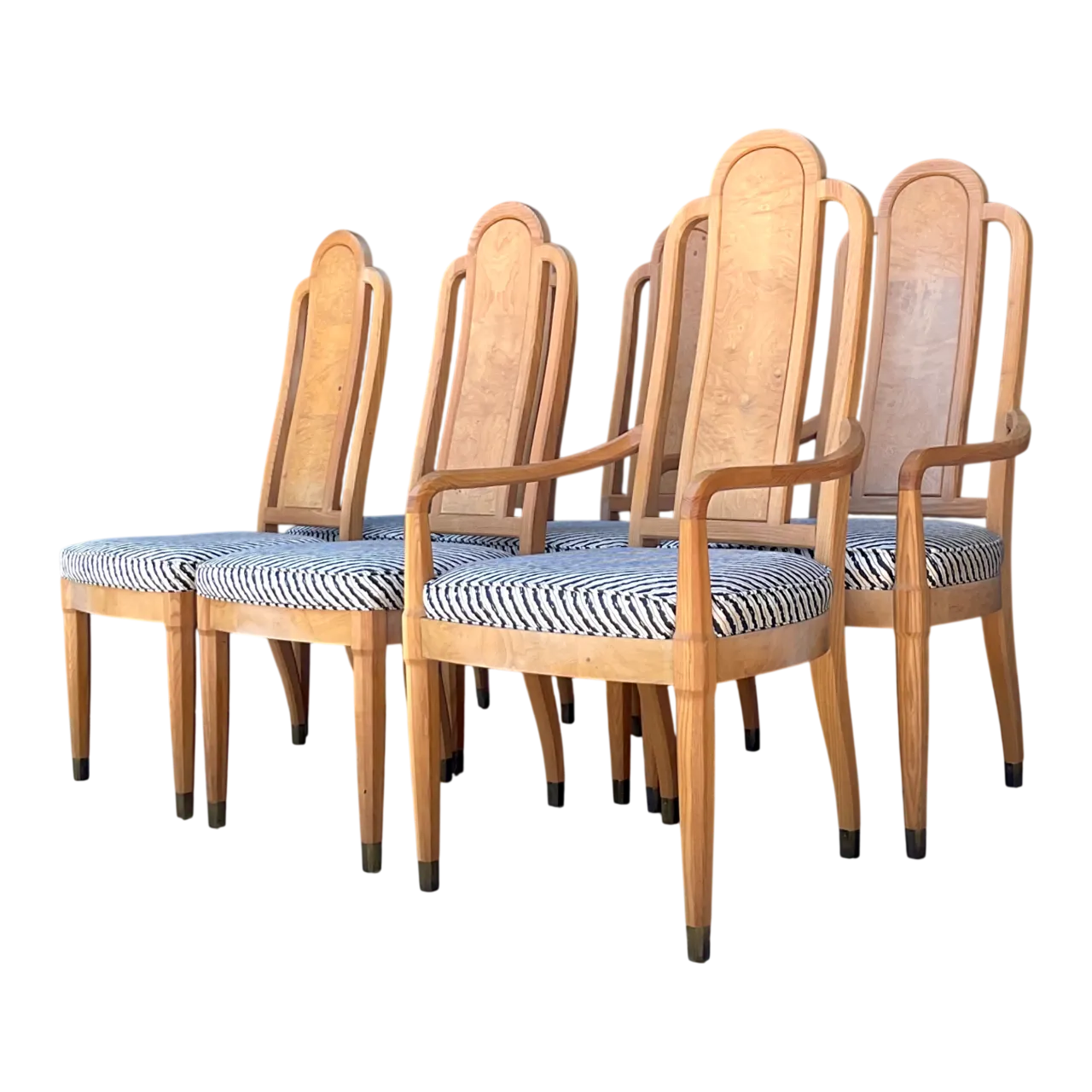 Vintage Henredon Scene Two Upholstered Dining Chairs