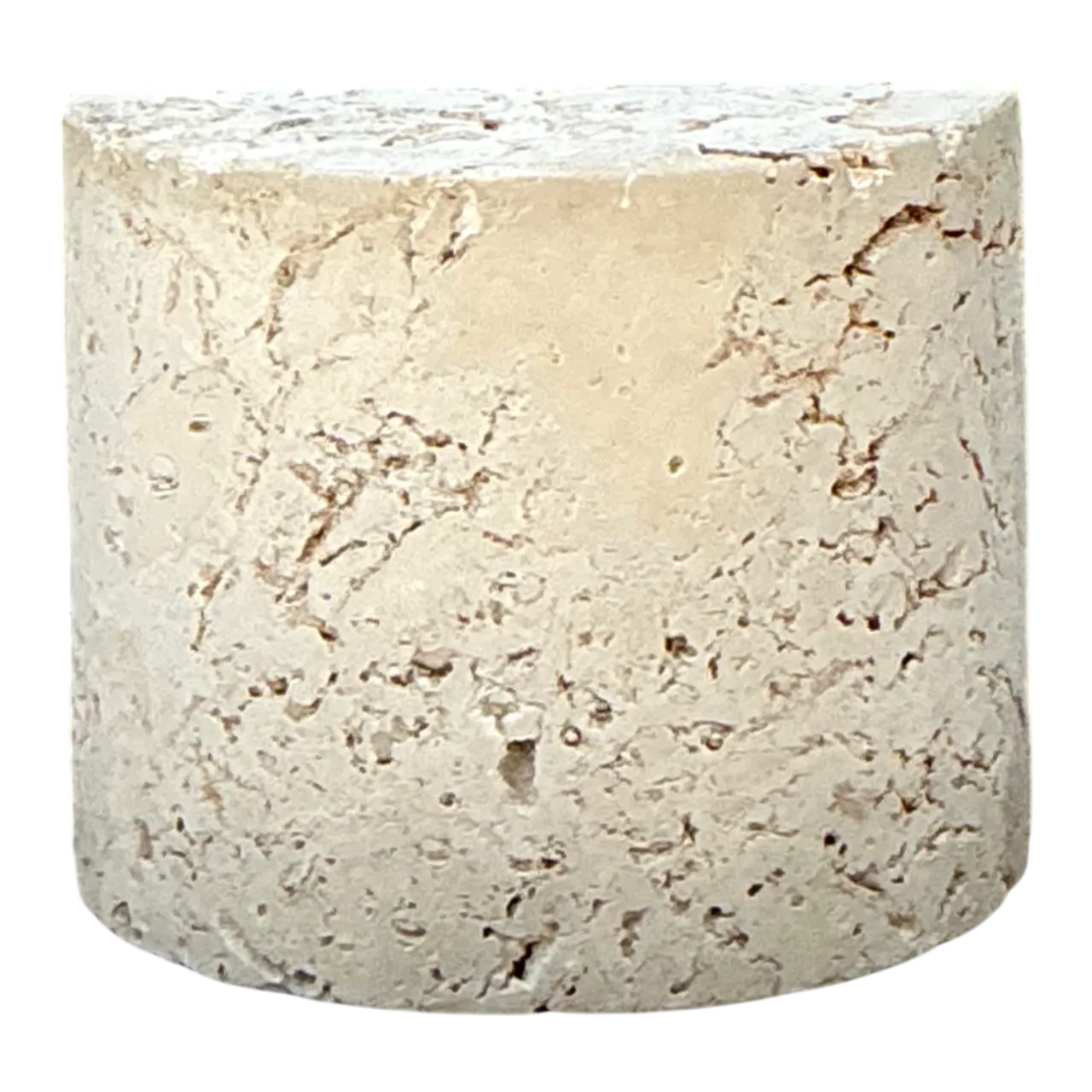 Vintage Coquina Stone Accent Table